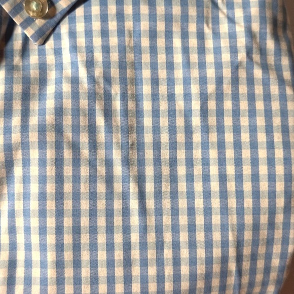 Vineyard Vines Performance Shirt Men's L Long Sleeve Tucker Blue/White Gingham - Picture 3 of 9